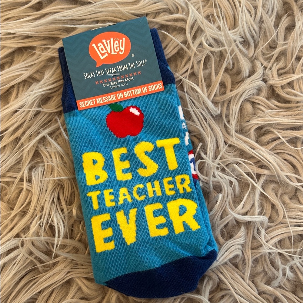 🌼3/$12 Lavley Teacher Socks